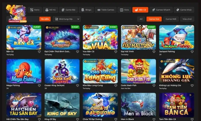 Có tới 34 sản phẩm game để anh em trải nghiệm và lựa chọn
